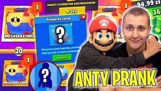 KUPIŁEM BRATU NOWEGO ZADYMIARZA za 400 GEMÓW z KARNETU i stało się TO *ANTY PRANK BRAWL STARS*