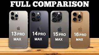 iPhone 16 Pro Max Vs iPhone 15 Pro Max Vs iPhone 14 Pro Max Vs iPhone 13 Pro Max