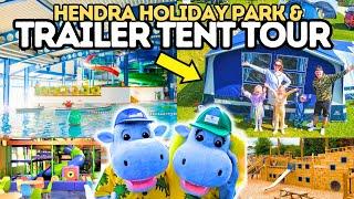 FAMILY OF 5 TRAILER TENT CAMPING TOUR HENDRA HOLIDAY PARK SITE TOUR