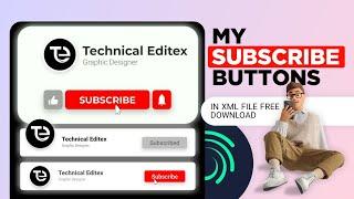 Subscribe button xml alight motionSubscribe button animation alight motionyoutube subscrib buttons