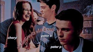  CHERYL blossom PETER kavinsky & parker  the heart wants what it want ᶜʳᵒˢˢᵒᵛᵉʳ