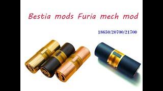 Vape Bestia Mods style Furia 18650 20700 21700 mechanical Mod by Wejoytech