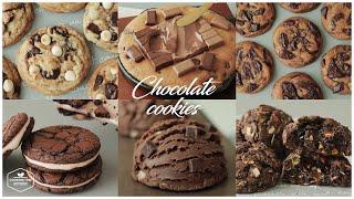 6가지 초콜릿 쿠키 레시피 모음.zip  6 Chocolate Cookies Recipe * 홈베이킹 영상 모음 Baking Video  Cooking tree