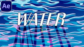 Stylized Cartoon Water - Easy After Effects Tutorial