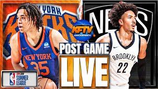 Knicks vs Nets Summer League Post Game Show  CP The Fanchise Reacts