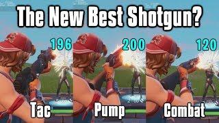 Legendary Tac Shotgun vs Pump vs Combat - Whats The Best Shotgun In Fortnite?