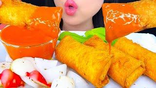 Asmr Mukbang  Fried Burrito Chimichanga  Eating Sounds  ASMR Phan