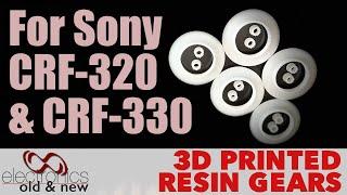Resin 3D printed set of gears for Sony CRF-320  330 receivers that you can print yourself #pcbway#