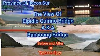 The Banaoang Bridge Of Ilocos Sur Totally Damage By Typhoon Egay  Before and After Of Typhoon