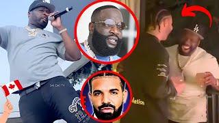 50 Cent Trolls Rick Ross @ Toronto Show Then Links With DRAKE 