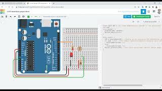 Tinkercad Arduino LDRli karanlıkta çalışan devre