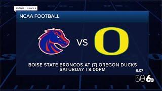 Boise State Football arrives in Eugene