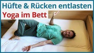 12 Minuten Yoga im Bett   Hüfte & unteren Rücken entlasten   Teil 1