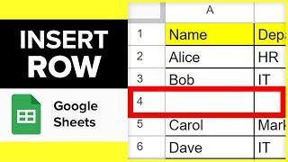 How to Insert Rows in Google Sheets Easy Way