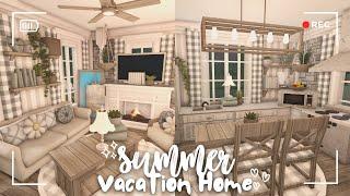  bloxburg   summer vacation family home ꒰ part 2 interior build ꒱