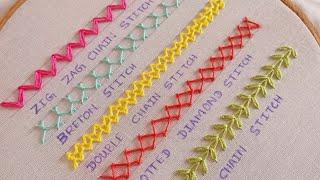 5 Decorative Stitches for BeginnersBasic Hand Embroidery Stitches