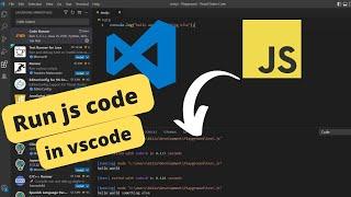 How to run javascript code in vscode  Code Runner Extention 