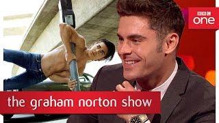 Zac Efron’s impressive pose - The Graham Norton Show 2017 - BBC One