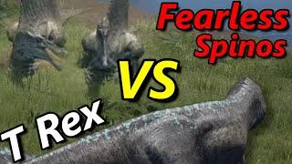 Tyrannosaurus vs Spinosaurus - 1v2 - The Isle Gameplay