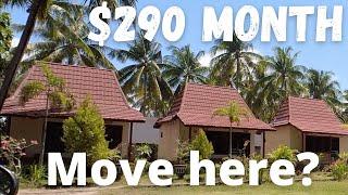 Move Here? $290 Month Rent + Street Food Cafes Shops Kuta Beach Lombok Indonesia