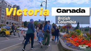 Downtown Victoria BC City View a 4K walk