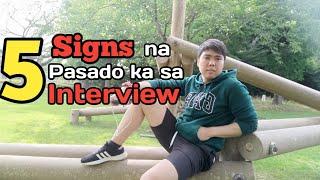 5 SIGNS na Pasado ka sa Job Interview #buhayOFW #internTrainee #japan  Vlog #158