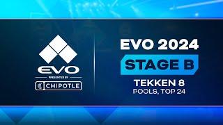 Evo 2024 Day 2 Stage B - TEKKEN 8 - Pools Top 24