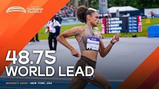 Sydney McLaughlin-Levrone storms to 400m world lead   Continental Tour Gold 2024