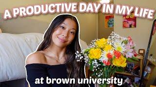 AN EXTREMELY PRODUCTIVE COLLEGE DAY IN MY LIFE AT BROWN UNIVERSITY -classes friends chores & more