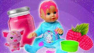 Baby Annabell doll lost her toy Baby alive doll & baby born doll videos for kids. Dolls clothes.