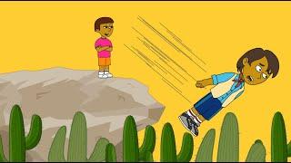 Dora Pushes Diego Off The Cliff and gets Grounded