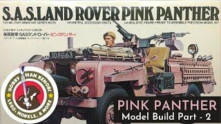 Plastic Scale Model Build - Tamiya Pink Panther 135 - Part 2 Painting Chipping Washes Stowage