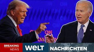 USA Trump teilt aus Aussetzer von Biden im Duell Trump mit brisanter Ansage zu Ukraine  STREAM