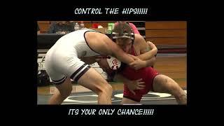 control the hips control the match - Slow Motion College Wrestling