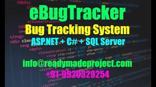 Bug Tracking System - ASP.NET + C# + SQL Server project configuration by readymadeproject.com