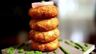 Rice Cutlets Recipe  Cutlets With Leftover Rice Filling  Ruchis Kitchen