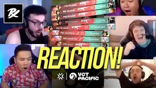 Streamers react to PRX in #VCTPacific 2023  Paper Rex VALORANT #WGAMING