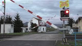 Železniční přejezd Lukavec - 26.11.2022  Czech railroad crossing