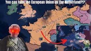 HOI4 Guide The Netherlands form the EU United Netherlands achievement BBA