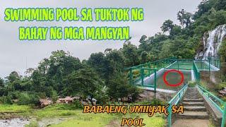 BAHAY NG MGA KATUTUBONG MANGYAN MAY SWIMMING POOL HINAGPIS NG IYAK SA ILALIM NG TUBIG