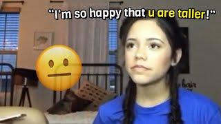 Jenna Ortega being in a panic about her height for 3 minutes straight