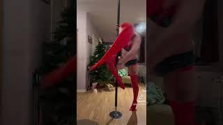 Santa Baby Christmas Elf POV Pole Dance