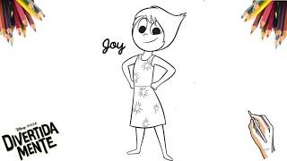 COMO DESENHAR A ALEGRIA DO FILME DIVERTIDA MENTE  HOW TO DRAW JOY FROM THE MOVIE INSIDE OUT