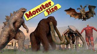 Monster Size Comparison from Movies and Games  Which One is the Biggest?