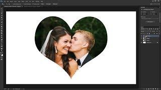 How to Make & Crop Heart Shape Photo in Photoshop