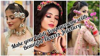 Make Your Haldi Very Awesome With Beautiful Flowers Jewellery Flower jewellery 2022 SKFW