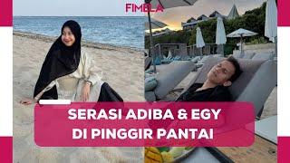 Potret Serasi Adiba Khanza dan Egy Maulana Vikri Rebahan di Pinggir Pantai dengan Outfit Monokrom