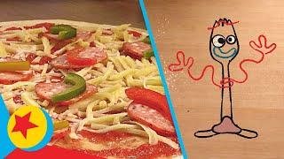 Pizza Planet Pizza with Chef Forky  Cooking With Pixar