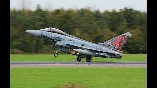 Two Eurofighters lands at Wittmund Airbase ETNT