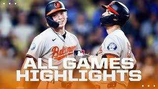 Highlights from ALL games on 827 Orioles beat Dodgers Royals tie Guardians Crews first hit